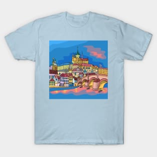 Christmas Prague landscape T-Shirt